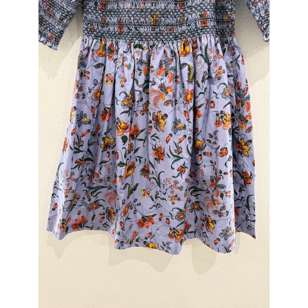 Hill House The Lila Mini Nap Dress Thistle Fleur Chintz Purple Floral Medium - Picture 14 of 16